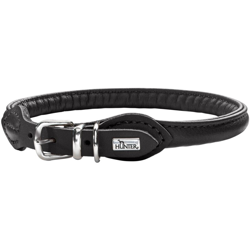 Hunter Halsband Round & Soft schwarz 35 cm