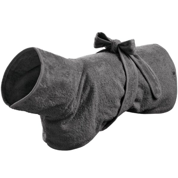 Hunter Hunde-Bademantel Riga grau 30 cm