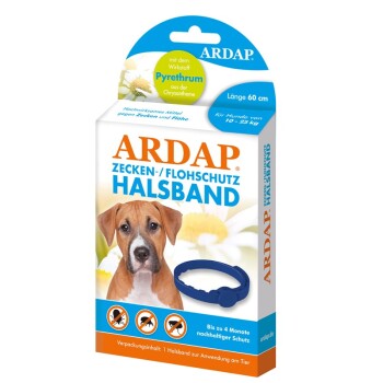 ARDAP Zecken- & Floh-Halsband für Hunde M