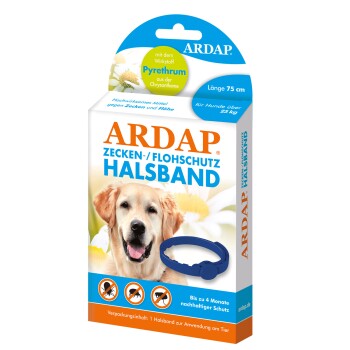 ARDAP Zecken- & Floh-Halsband für Hunde L