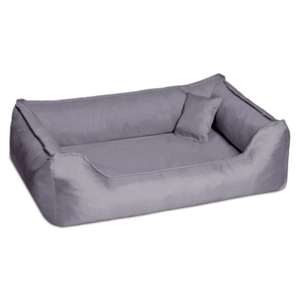 Tierlando DONALD ORTHO Hundebett Anti Haar M L XL XXL 80 100 120 150cm grau/ grau 80 cm