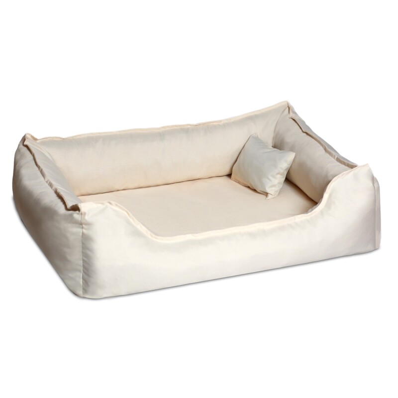 Tierlando DONALD ORTHO Hundebett Anti Haar M L XL XXL 80 100 120 150cm creme 1 m