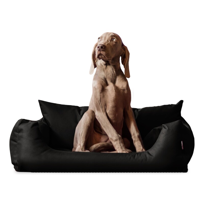 Tierlando NEMO Hundebett Hundesofa S M L Hundekorb Katzenbett 65 80 100cm schwarz 65 cm