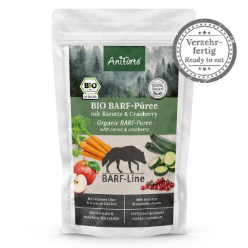 AniForte BIO BARF Püree Karotte & Cranberry 5 x 150g