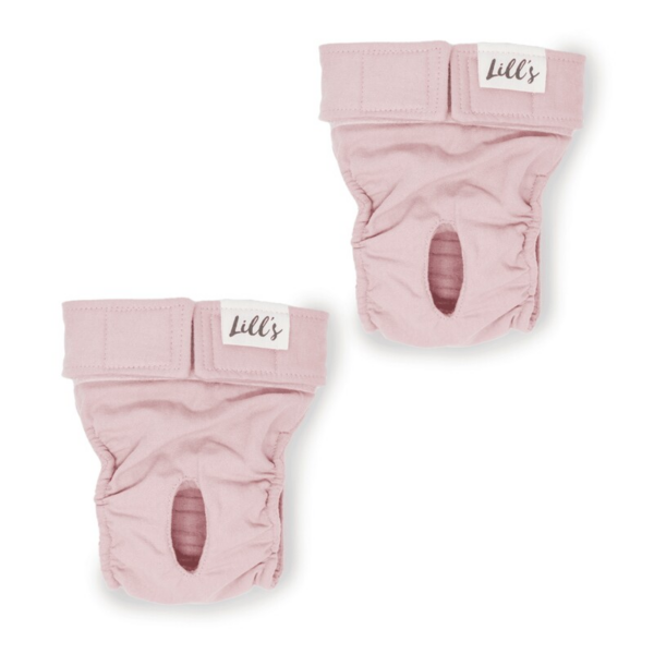 Lills 2er Pack Läufigkeitshöschen aus Bio-Baumwolle "Lou" pink M