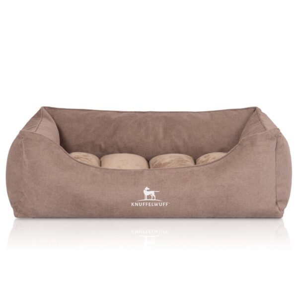 Knuffelwuff orthopädisches Hundebett mit Fächer-Wendekissen Baltimore beige XXL