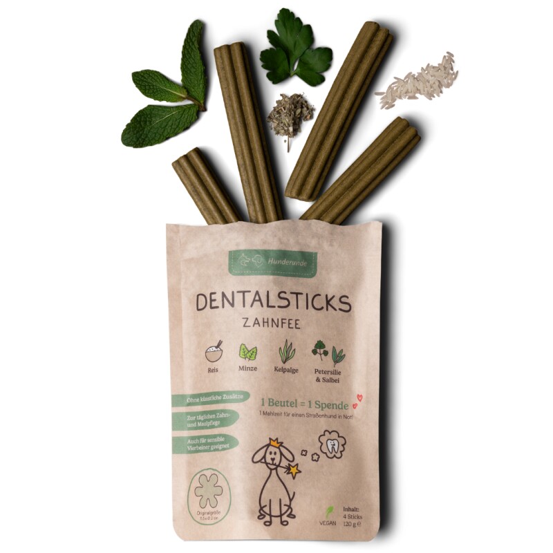 Hunderunde Zahnfee Dental Sticks – Frischer Atem & Zahnpflege 360 g