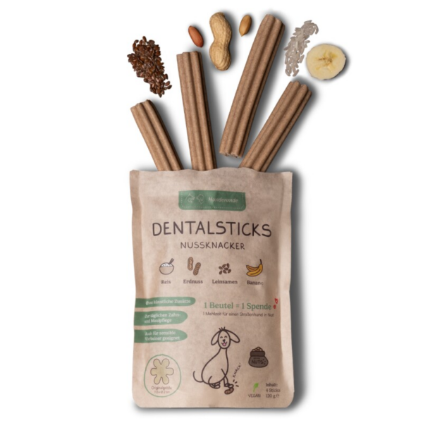 Hunderunde Nussknacker Dental Sticks – Für spielerische Zahnpflege 360 g