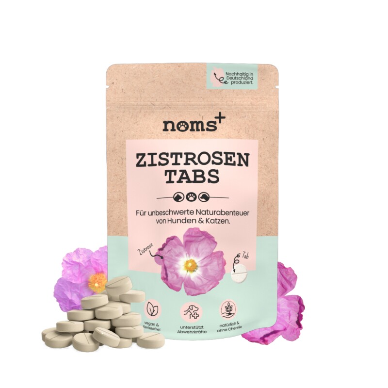 noms+ Zistrosen Tabs für Hunde & Katzen 150g