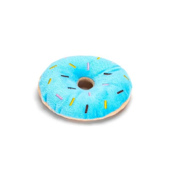 nobleza  - Plüsch-Hundespielzeug Donut blau