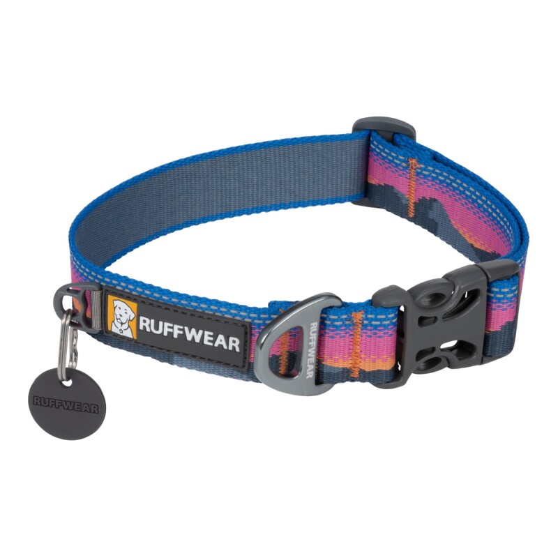 Ruffwear Hundehalsband Crag™ blau/ türkis/ rosa L