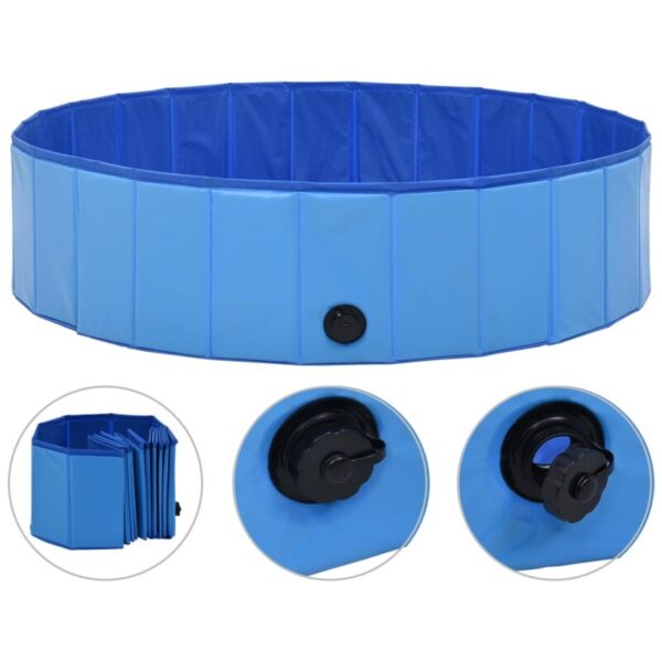 VidaXL Hunde-Pool blau 1