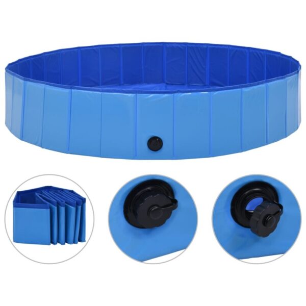 VidaXL Hunde-Pool blau 1