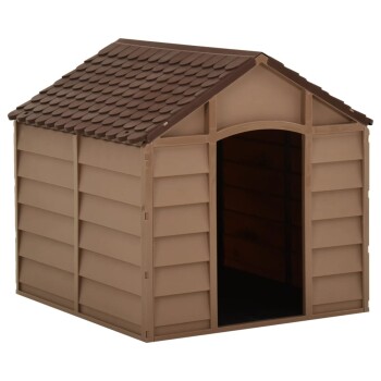 VidaXL Hundehütte Braun PP Hundehaus Hundehöhle Hundebox 71 cm