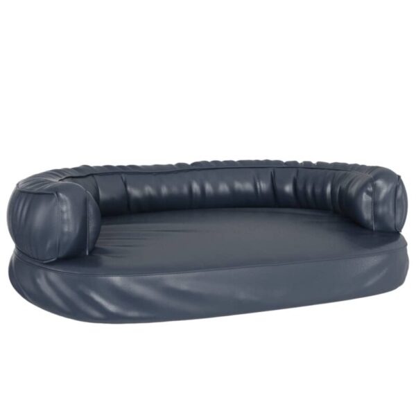 VidaXL Hundebett Ergonomisch Kunstleder blau L