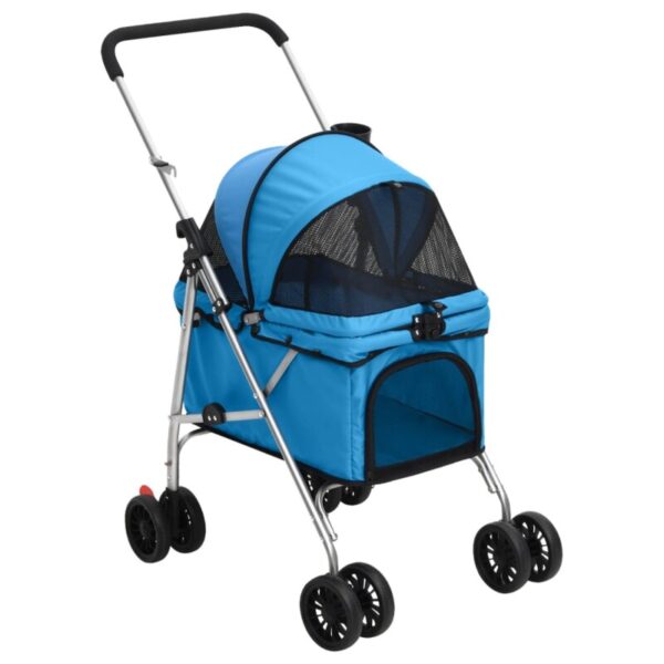 VidaXL Hundewagen - Faltbar (76x50x100) blau