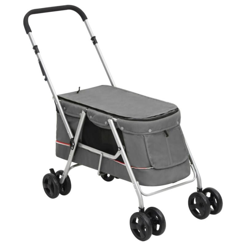 VidaXL Hundewagen 100x49x96 cm (L x B x H) grau