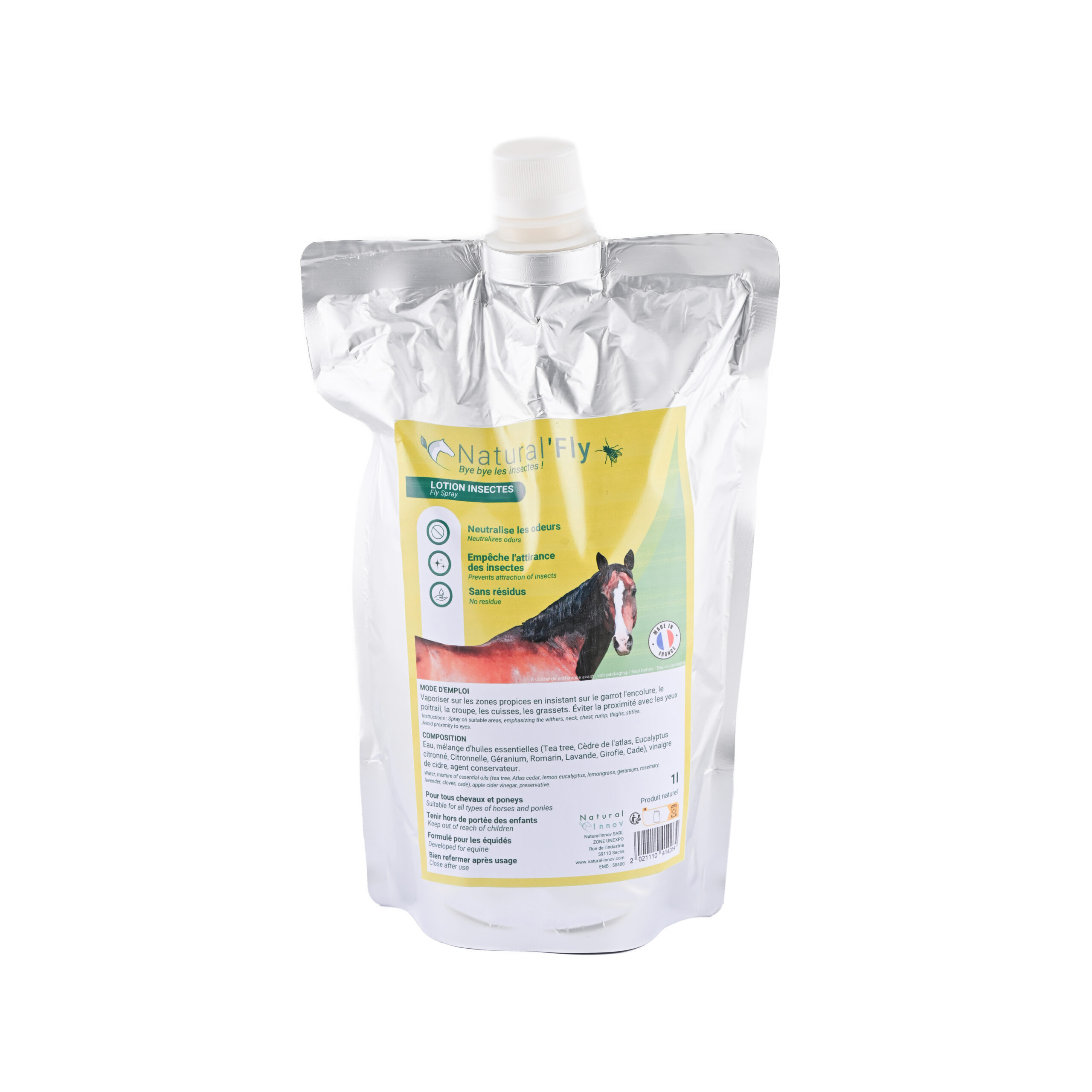 Nachfüllpackung für Insektenspray Natural Innov Natural'Fly