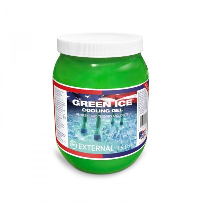 Erfrischungsgel Pferd Equine America green ice 1