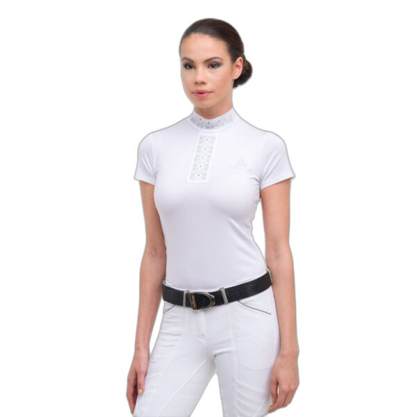 Turnier-Poloshirt Reiten Damen Cavalliera Mystique