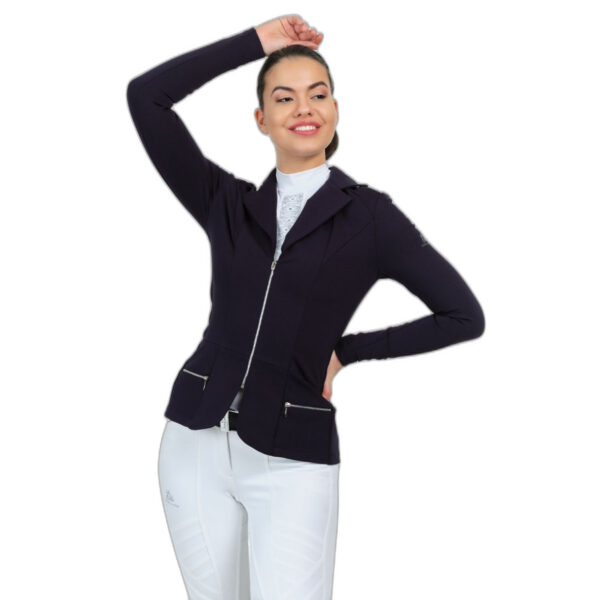 Reitturnierjacke Technologie zweite Haut Damen Cavalliera Zip chic