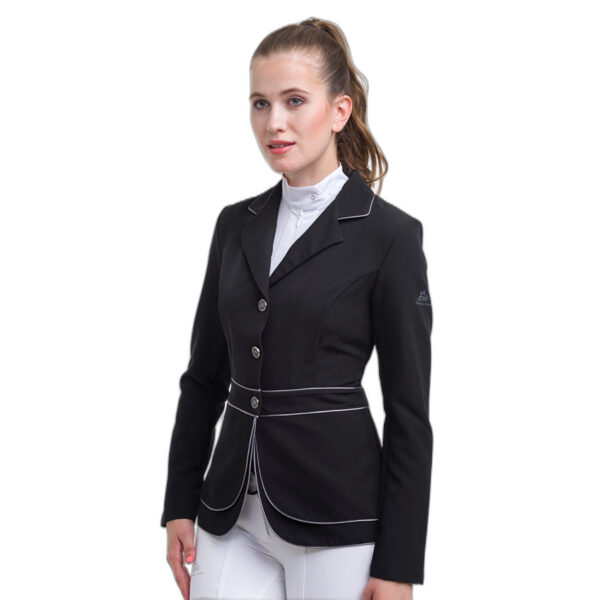 Reitturnier-Softshelljacke Double Bask vorne Damen Cavalliera Venice