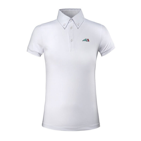 Reitturnier-Poloshirt Kind Equiline