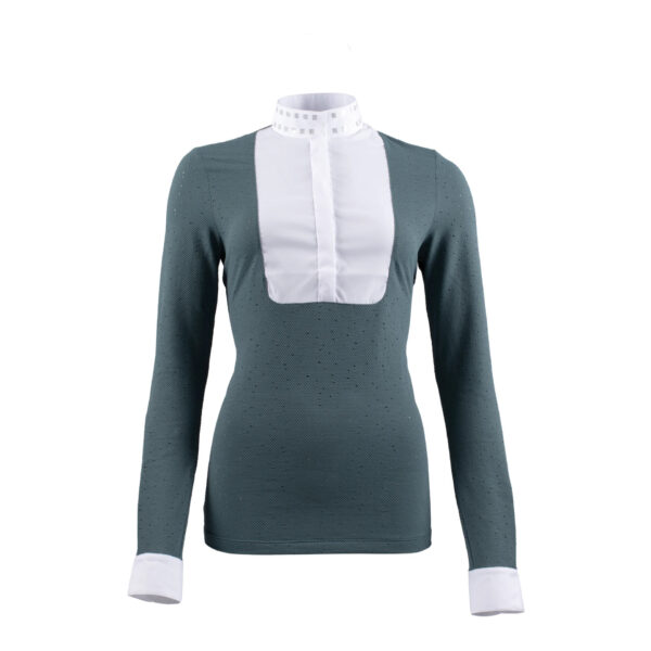 Reitturnier-Poloshirt Damen Cavalleria Toscana Sequins