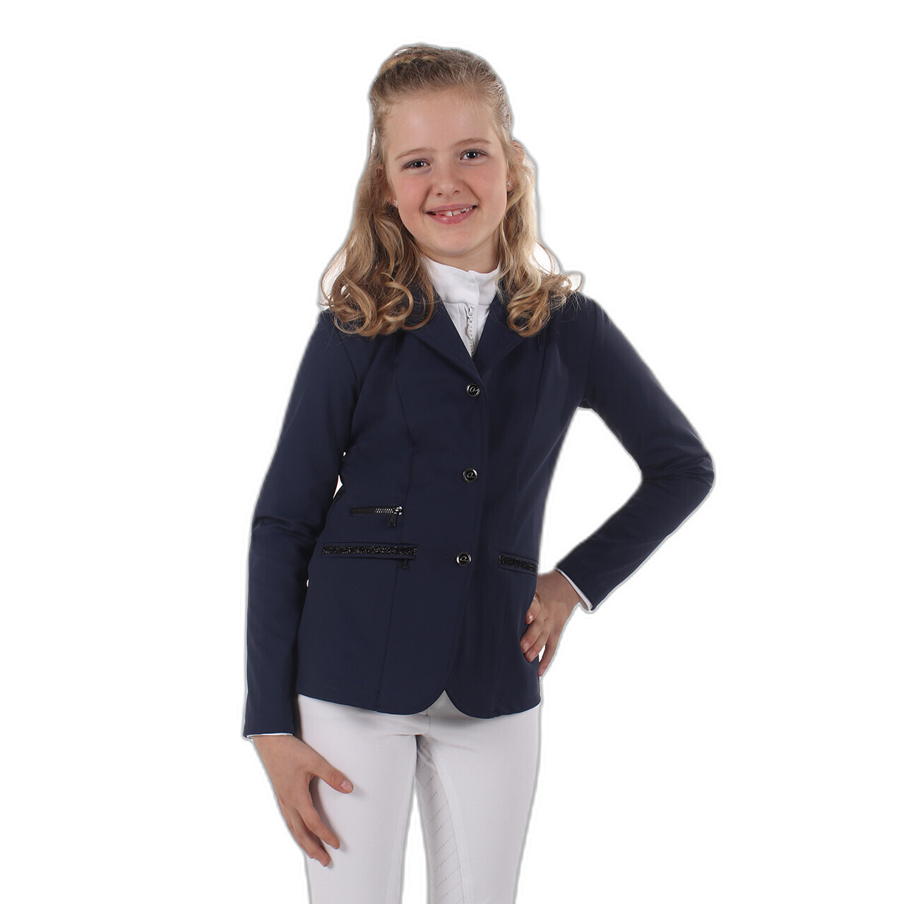 Turnierreiterjacke Mädchen QHP Juliet