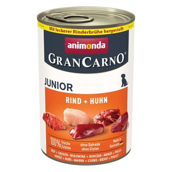 animonda GranCarno Junior Rind und Huhn 24x400g