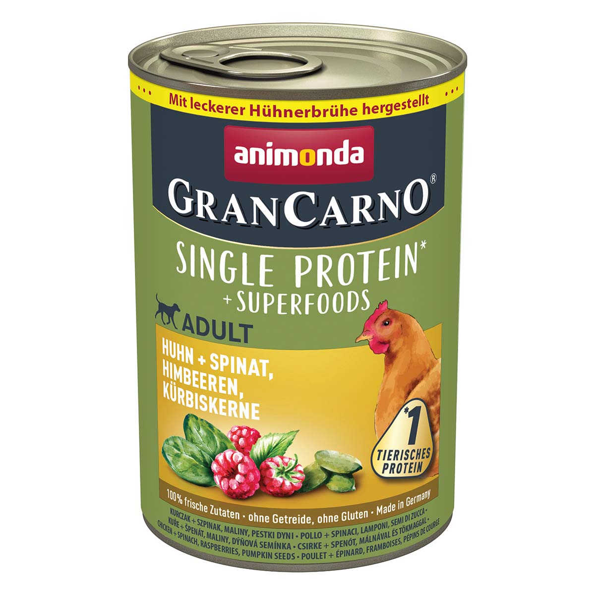 animonda GranCarno Superfoods Adult Huhn + Spinat