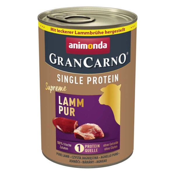 animonda GranCarno single protein Lamm pur 6x400g