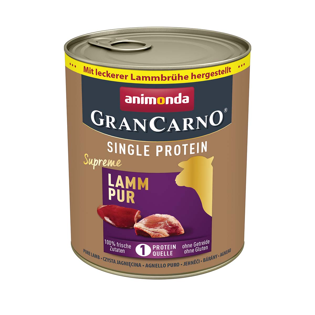 animonda GranCarno single protein Lamm pur 24x800g