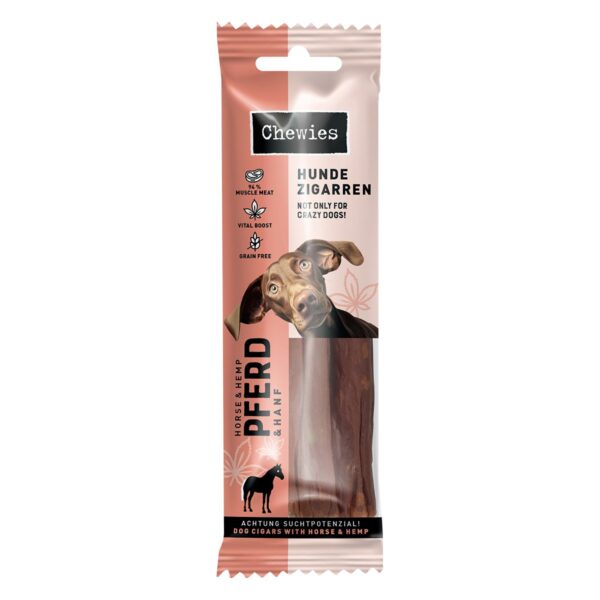 Chewies Hundezigarren Pferd & Hanf 75g