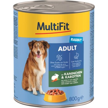 MultiFit Adult Ragout Kaninchen & Karotten 24x800 g