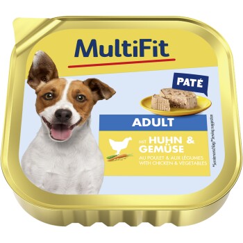 MultiFit Adult Little Dog Huhn & Gemüse 44x150 g