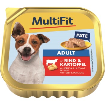 MultiFit Adult Little Dog Rind & Kartoffel 44x150 g