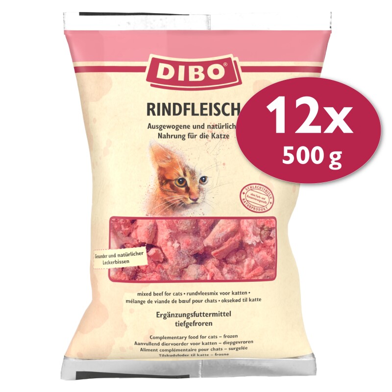 DIBO Frostfutter Rindfleisch 12x500 g