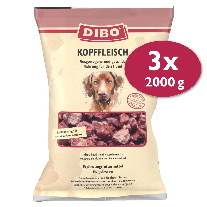 DIBO Frostfutter Kopffleisch 3x2 kg