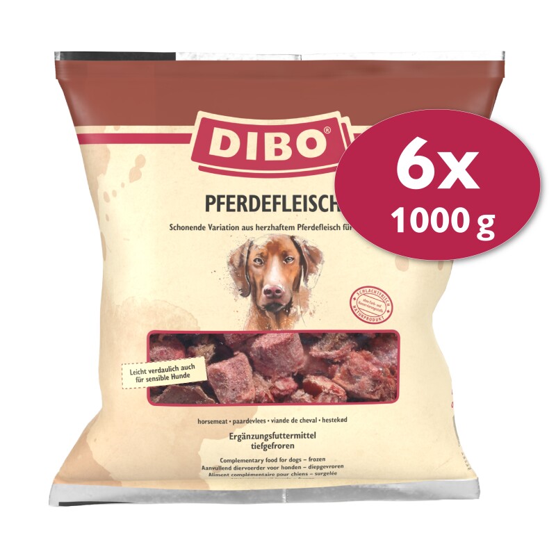 DIBO Frostfutter Pferdefleisch 6x1 kg