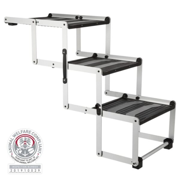 Trixie 3-stufige Falt-Treppe Aluminium/TPR