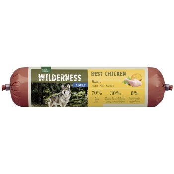 REAL NATURE WILDERNESS Wurst Adult Best Chicken - Huhn mit Buchweizen und Kürbis 800 g