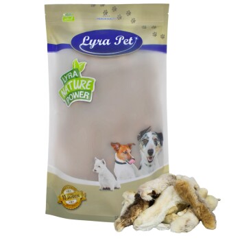 Lyra Pet Kaninchenpfoten mit Fell 1 kg