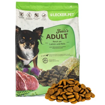 Lyra Pet Lecker.Pet Josie's Adult Lamm & Reis Hundefutter Trockenfutter Vollnahrung 4 kg