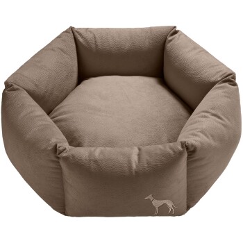 Hunter Orthopädisches Hundesofa Merida 6-eckig taupe 70 cm