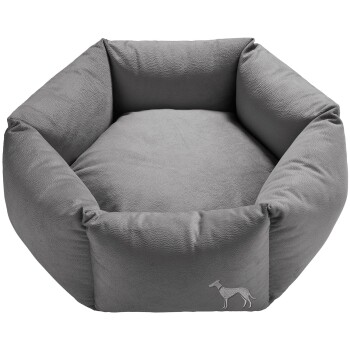 Hunter Orthopädisches Hundesofa Merida 6-eckig anthrazit 70 cm