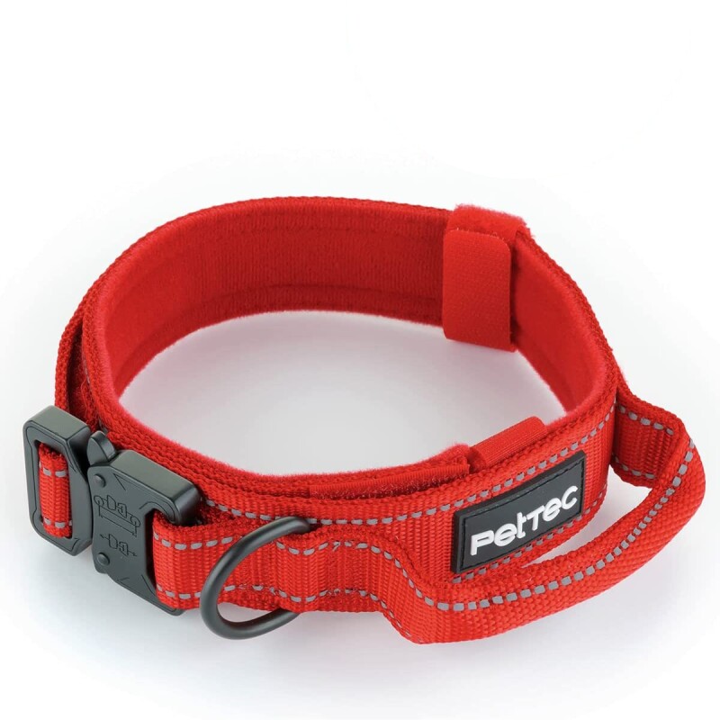 PetTec Hundehalsband aus Neopren & Nylon rot XL