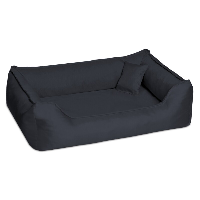 Tierlando DONALD ORTHO Hundebett Anti Haar M L XL XXL 80 100 120 150cm schwarz 80 cm