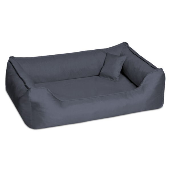 Tierlando DONALD ORTHO Hundebett Anti Haar M L XL XXL 80 100 120 150cm schwarz/ graphit 1 m