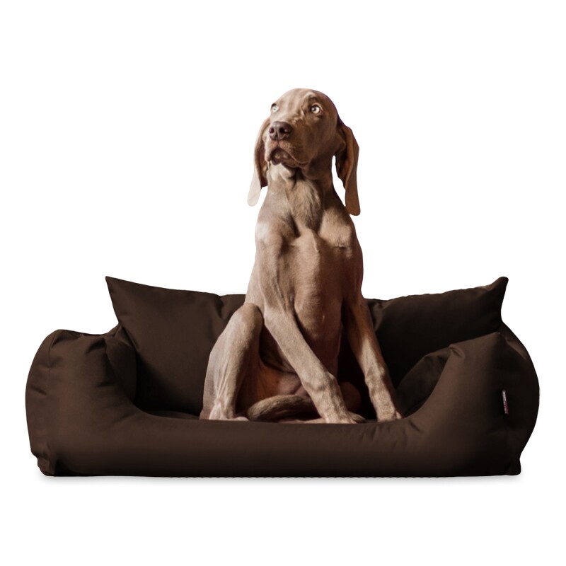 Tierlando NEMO Hundebett Hundesofa S M L Hundekorb Katzenbett 65 80 100cm braun 65 cm